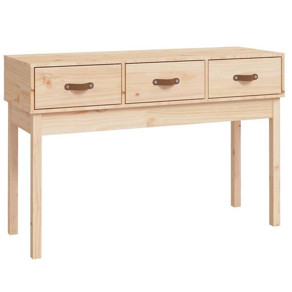 vidaXL Console Table 114x40x75 cm Solid Wood Pine