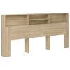 vidaXL Headboard Cabinet Sonoma Oak 220x19x101.5 cm
