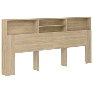vidaXL Headboard Cabinet Sonoma Oak 220x19x101.5 cm
