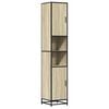 vidaXL Bathroom Cabinet | Sonoma oak | Engineered Wood | Tall | Bathroom Cabinet