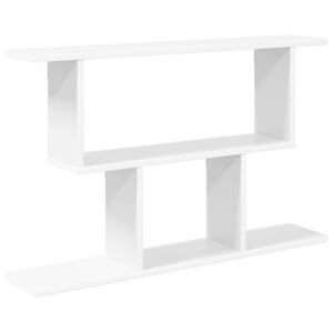 vidaXL Wall Shelf White 80 x 15 x 50.5 cm Engineered Wood
