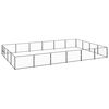 vidaXL Dog Kennel | Black | Steel | Large | Durable | Dog Kennel | Rectangular