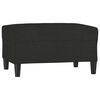 vidaXL Footstool Black 70x55x41 cm Fabric