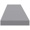 vidaXL Floating Wall Shelf Grey 120x23.5x3.8 cm MDF