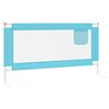 vidaXL Toddler Safety Bed Rail Blue 160x25 cm Fabric