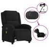 vidaXL Electric Massage Recliner Chair Black Velvet