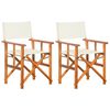 vidaXL Director's Chairs 2 pcs Solid Acacia Wood
