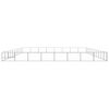 vidaXL Dog Kennel Silver 80 m&sup2; Steel