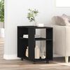 vidaXL Side Table Black Oak 70x35x60 cm Engineered Wood