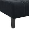 vidaXL L-shaped Sofa Bed Black 260x140x70 cm Velvet