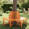 vidaXL Tree Bench &Oslash; 160 cm Wood
