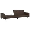 vidaXL 2-Seater Sofa Bed Brown Faux Leather