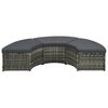 vidaXL 7 Piece Garden Lounge Set with Cushions Poly Rattan Grey