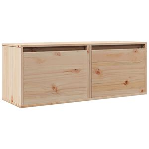 vidaXL Wall Cabinets 2 pcs 45x30x35 cm Solid Pinewood