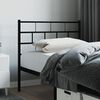 vidaXL Metal Replace Headboard Black 107 cm