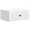vidaXL Wall-Mounted Bedside Cabinet White 49 x 34.5 x 20 cm