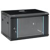 vidaXL Network cabinets with Storage Black 600 x 450 x 375 mm Steel