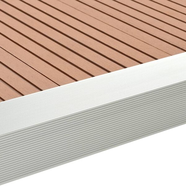 vidaXL 5 pcs Decking Angle Trims Aluminium 170 cm Silver