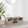 vidaXL Shoe Storage Bench Sonoma Oak 105x35x35 cm Engineered Wood