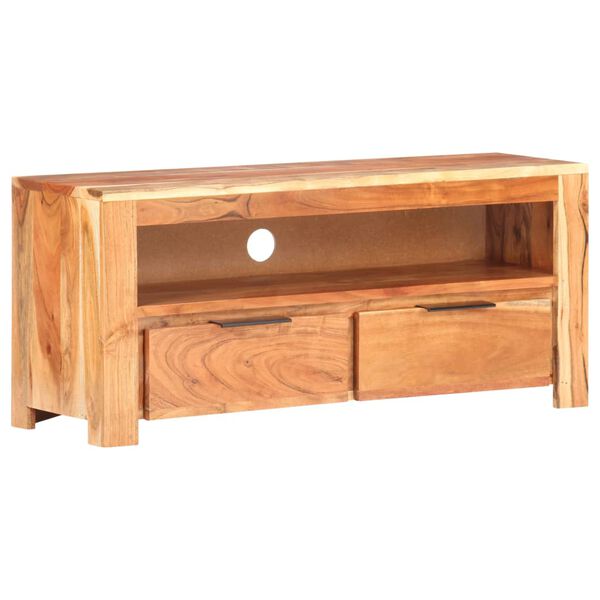 vidaXL TV Cabinet 90x30x40 cm Solid Acacia Wood