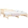 vidaXL Pull-out Day Bed without Mattress 2x(90x190) cm Solid Wood Pine