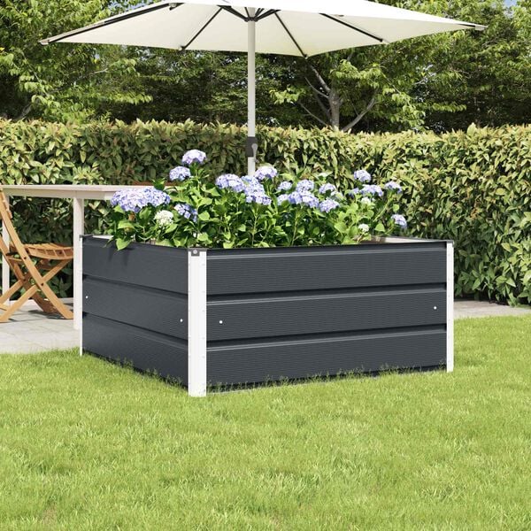vidaXL Planter Anthracite 100 x 100 x 45 cm Steel