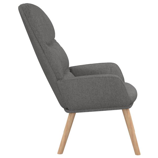vidaXL Relaxing Chair Light Grey Fabric