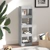 vidaXL Book Cabinet/Room Divider Concrete Grey 40x30x135 cm