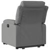 vidaXL Stand up Recliner Chair Dark Grey Fabric