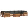 vidaXL Outdoor Sofa Set 8 pcs Natural and Anthracite
