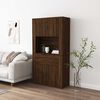 vidaXL Highboard Brown Oak Engineered Wood
