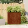 vidaXL Planter Rusty 80x40x80 cm Weathering Steel