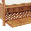 vidaXL Garden Storage Bench with Cushion 126 cm Solid Wood Acacia