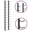 vidaXL Wall Mounted Wine Rack for 12 Bottles Black Iron