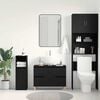 vidaXL Bathroom Sink Cabinet Black Oak 80 x 33 x 60 cm Engineered Wood
