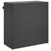vidaXL Shoe Cabinet with Cover Grey 79x40x80 cm Fabric