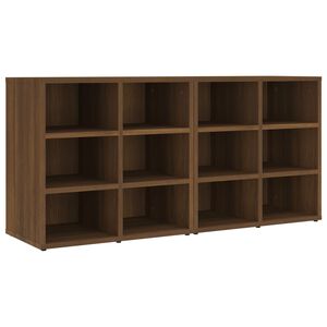 vidaXL Shoe Cabinets 2 pcs Brown Oak 52.5x30x50 cm
