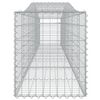 vidaXL Arched Gabion Baskets 9 pcs 400x50x60/80 cm Galvanised Iron