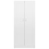 vidaXL Book Cabinet High Gloss White 82.5x30.5x185.5 cm Engineered Wood