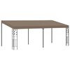 vidaXL Wall-mounted Gazebo 6x3x2,5 m Taupe