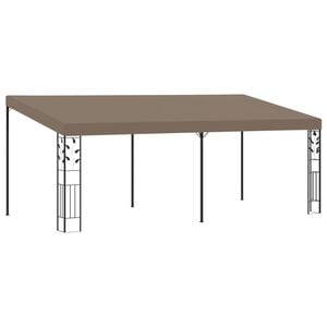 vidaXL Wall-mounted Gazebo 6x3x2,5 m Taupe