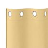 vidaXL Blackout Curtains with Rings 2 pcs Beige 245 x 140 cm Polyester