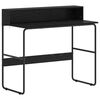 vidaXL Desk with Storage Black Oak 100 x 50 x 91 cm