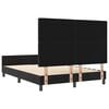 vidaXL Bed Frame with Headboard Black 152 x 203 cm Velvet
