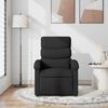 vidaXL Massage Recliner Chair Black Fabric