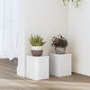 vidaXL Plant Stand 2 pcs White 15 x 15 x 20 cm Engineered Wood