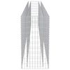 vidaXL Gabion Raised Bed Galvanised Steel 450x50x100 cm