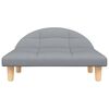 vidaXL Dog Bed Light Grey 70x52x30 cm Fabric