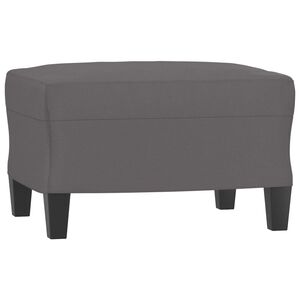 vidaXL Footstool Grey 60x50x41 cm Faux Leather