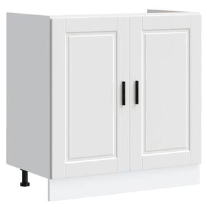 vidaXL Sink Base Cabinet&nbsp;"Porto" White 80x46x81.5 cm&nbsp;Engineered Wood